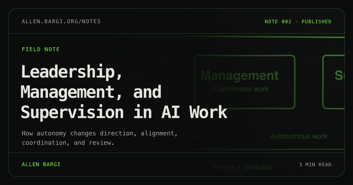 AI Agents Made Me Rethink Leadership